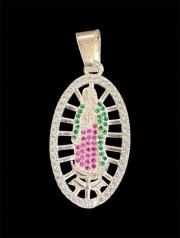 7140 - Dije virgen colores mex 2.6 cm