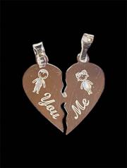 7148 - Dije laser corazon you me