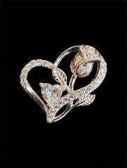 7157 - Dije rosa corazon