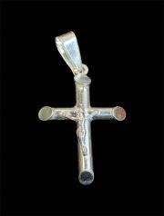 7173 - Cruz tubo cristo 2.7 cm